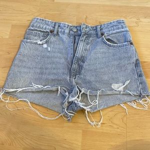 Zara Grey Jean Shorts